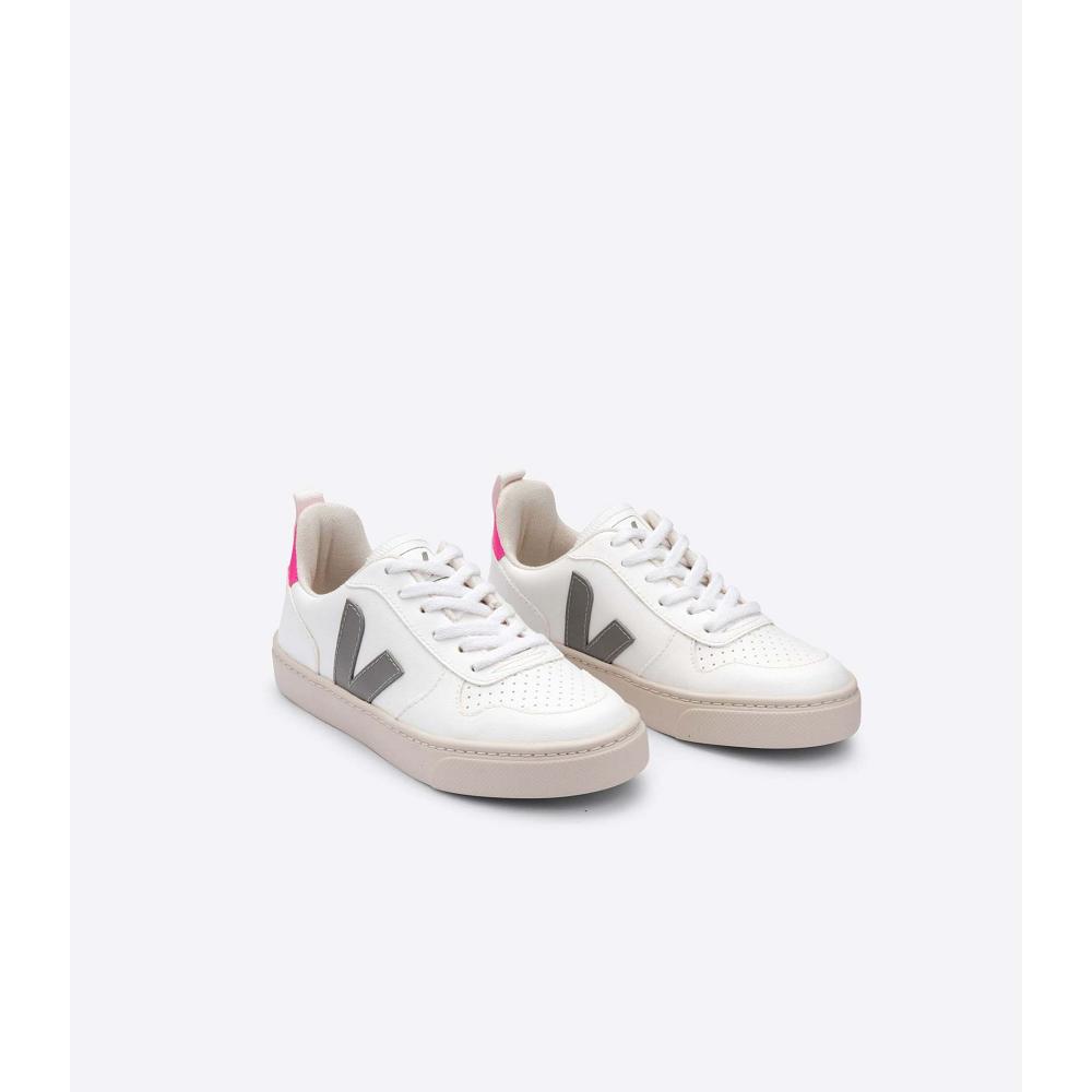 Veja V-10 CWL Kids' Shoes White/Grey | CA 784OKI